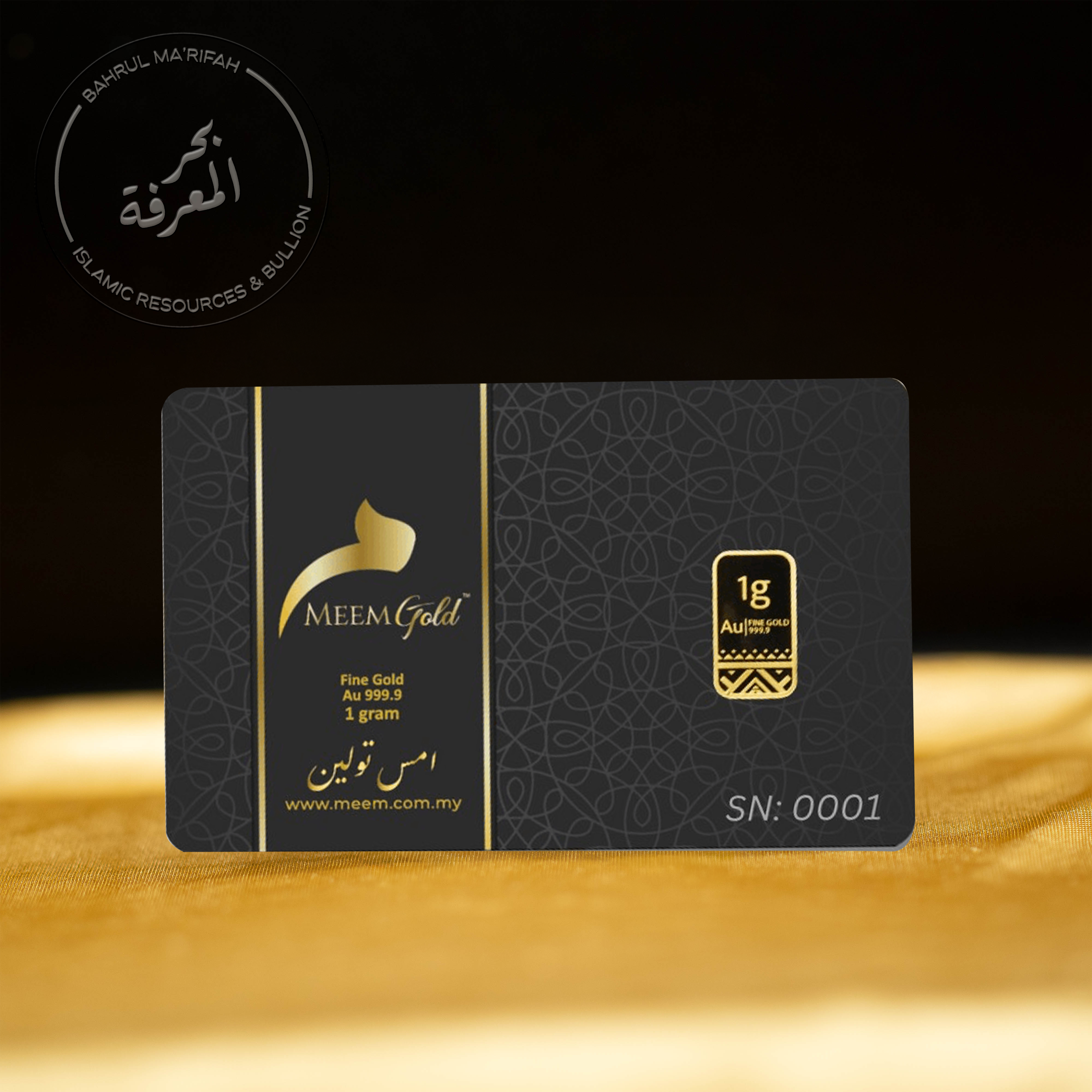 1 gram Meem Gold - Classic Black Edition