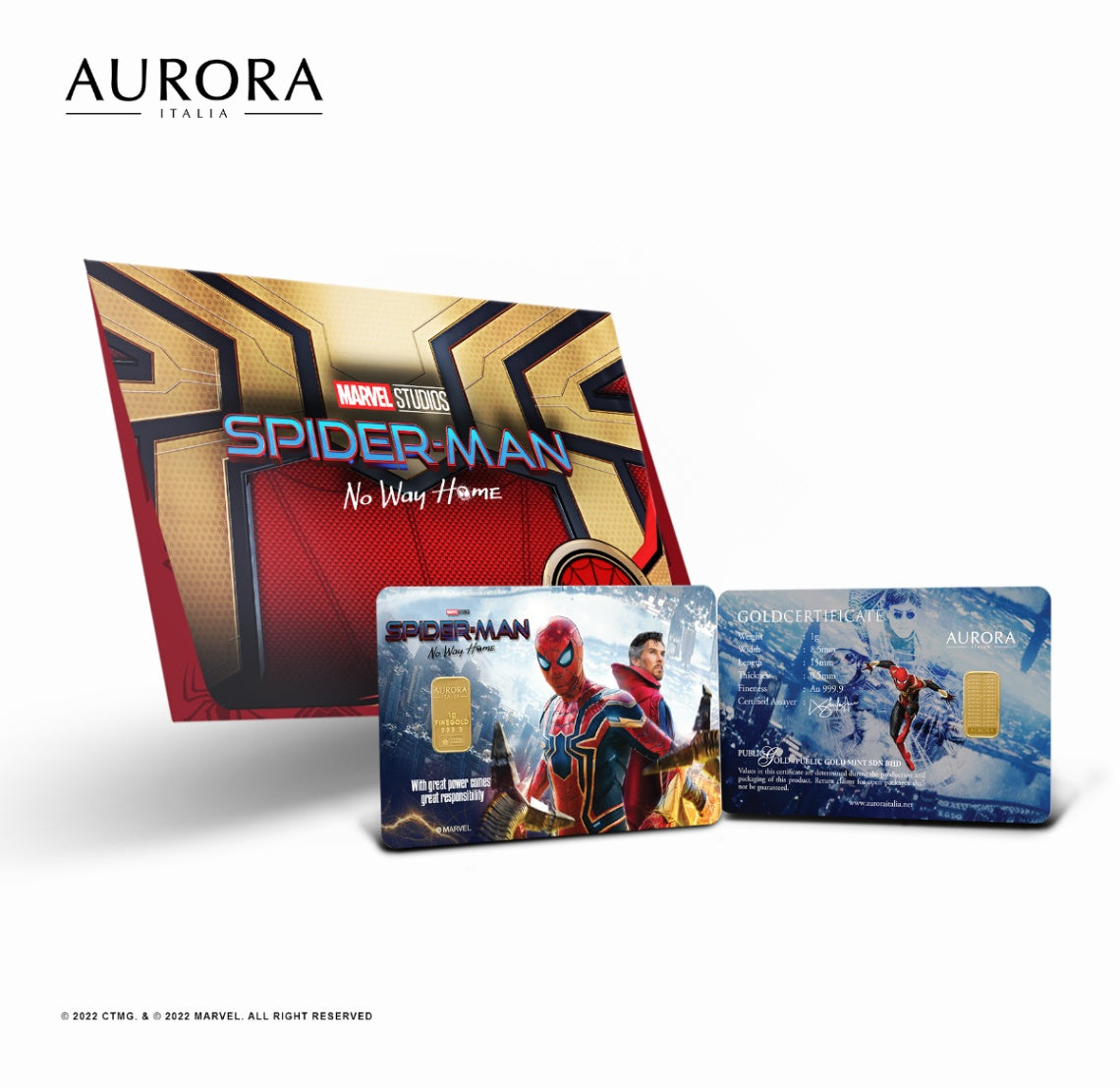 1 gram PG Aurora Italia - Marvel Spider-Man No Way Home