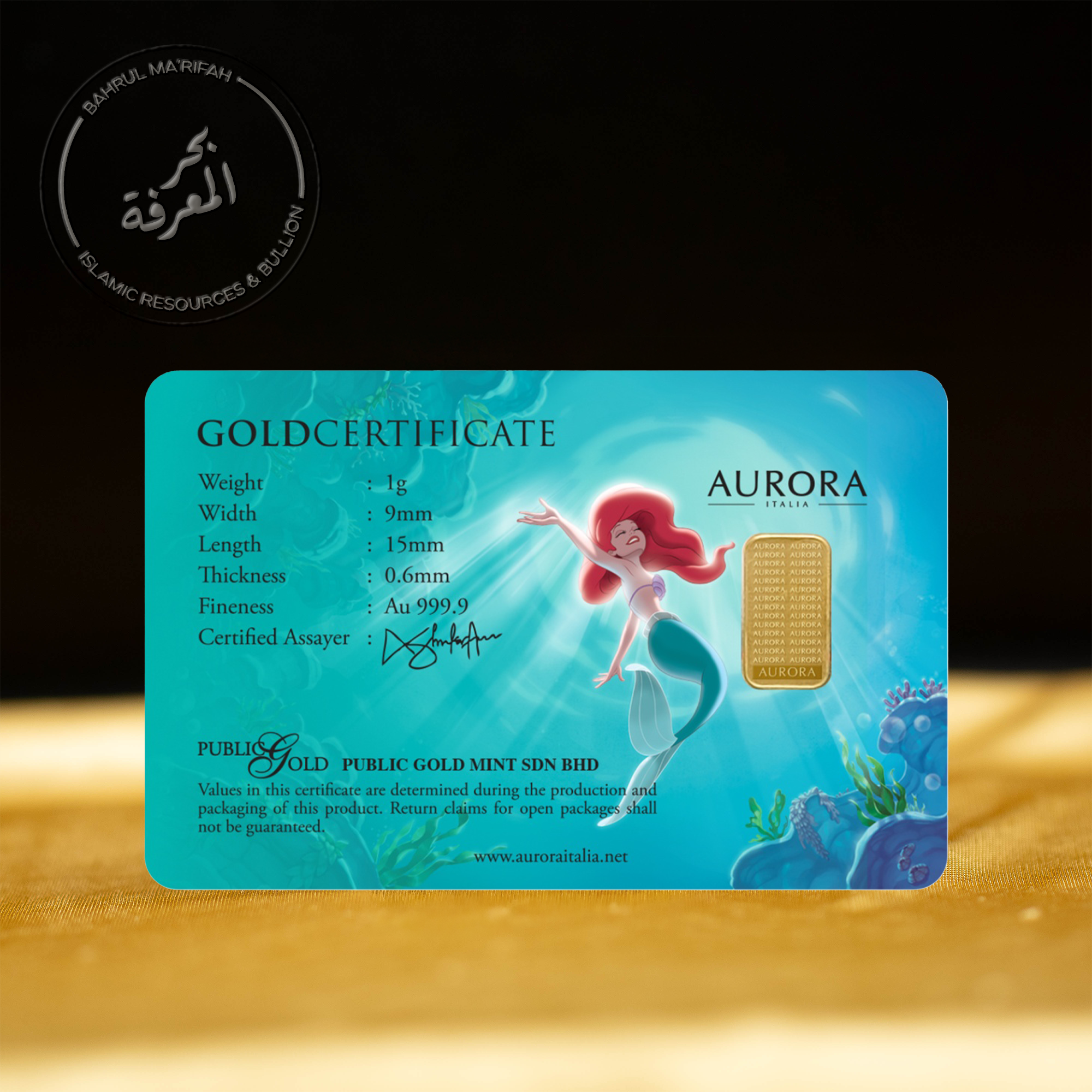 1 gram PG Aurora Italia - Disney Princess Ariel 1