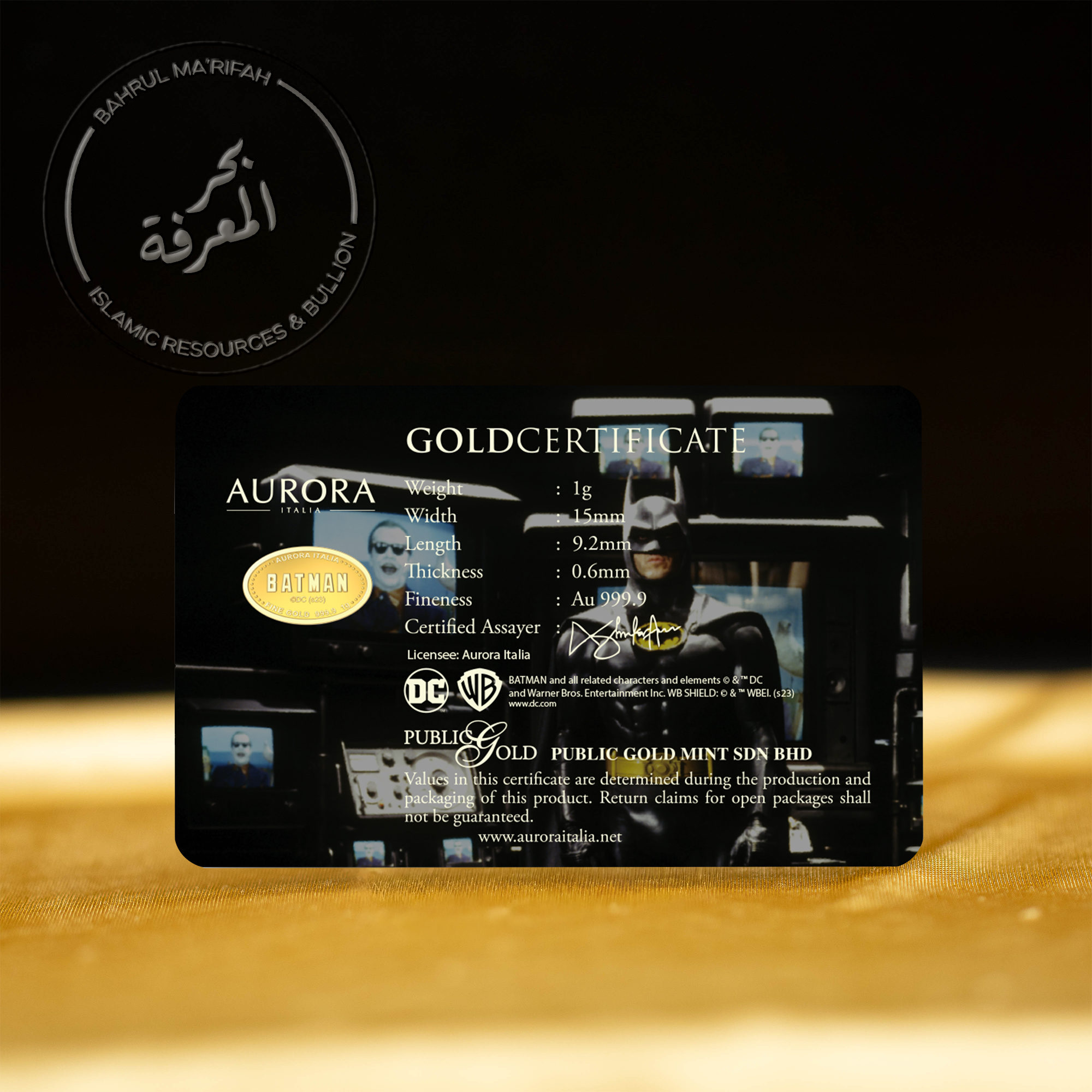 1 gram PG Aurora Italia - DC Batman III