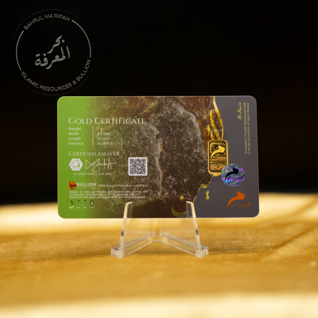 1 gram Meem Gold - Hajarul Aswad
