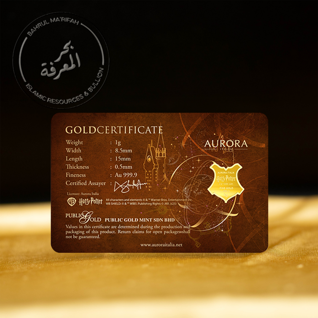 1 gram PG Aurora Italia - Harry Potter Hogwarts Houses