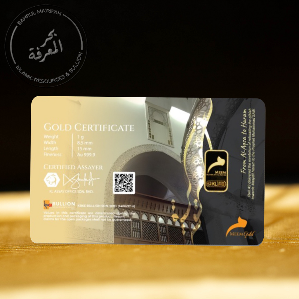 1 gram Meem Gold - Masjid Al Qiblatain
