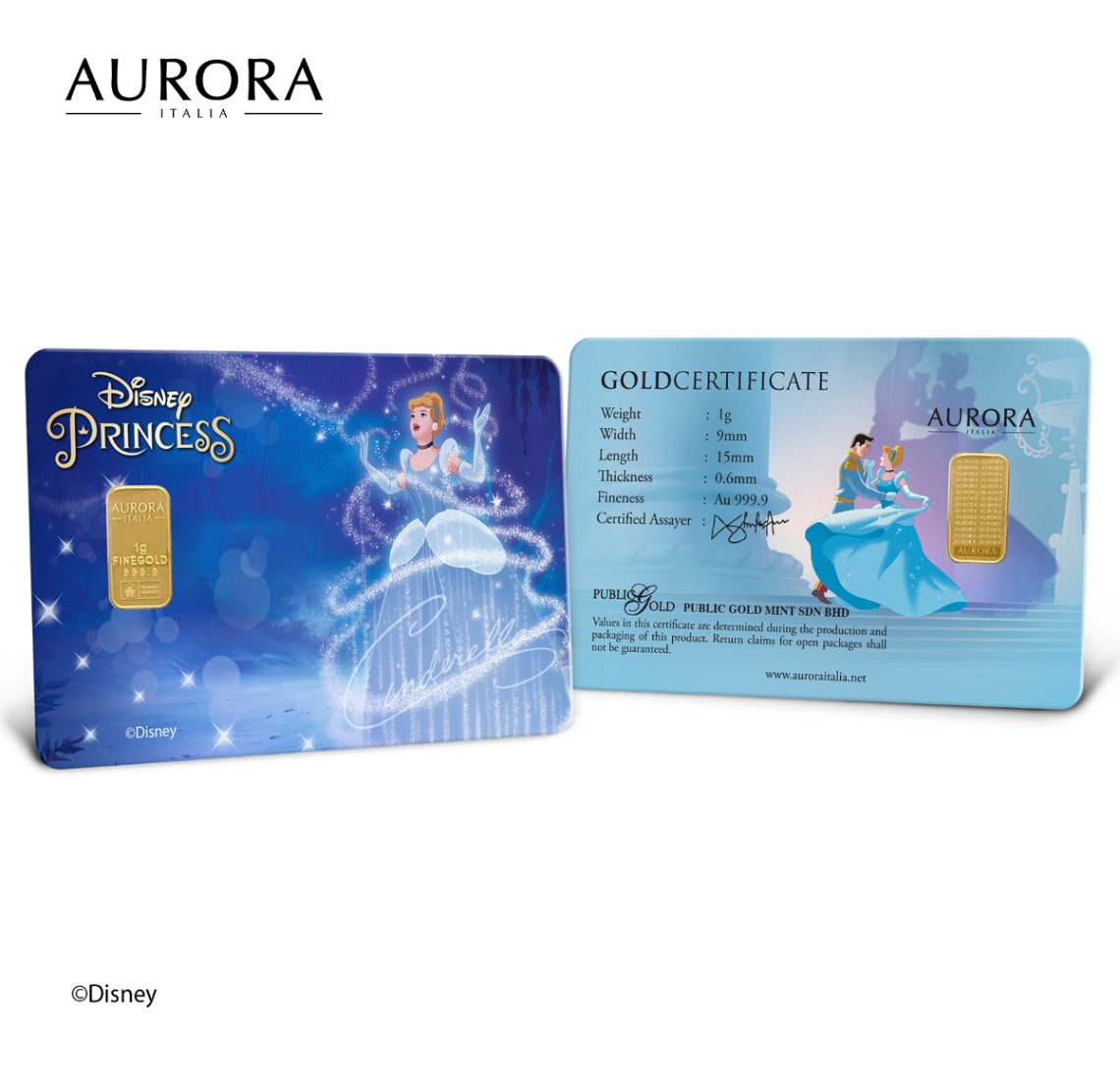 1 gram PG Aurora Italia - Disney Princess Set 1