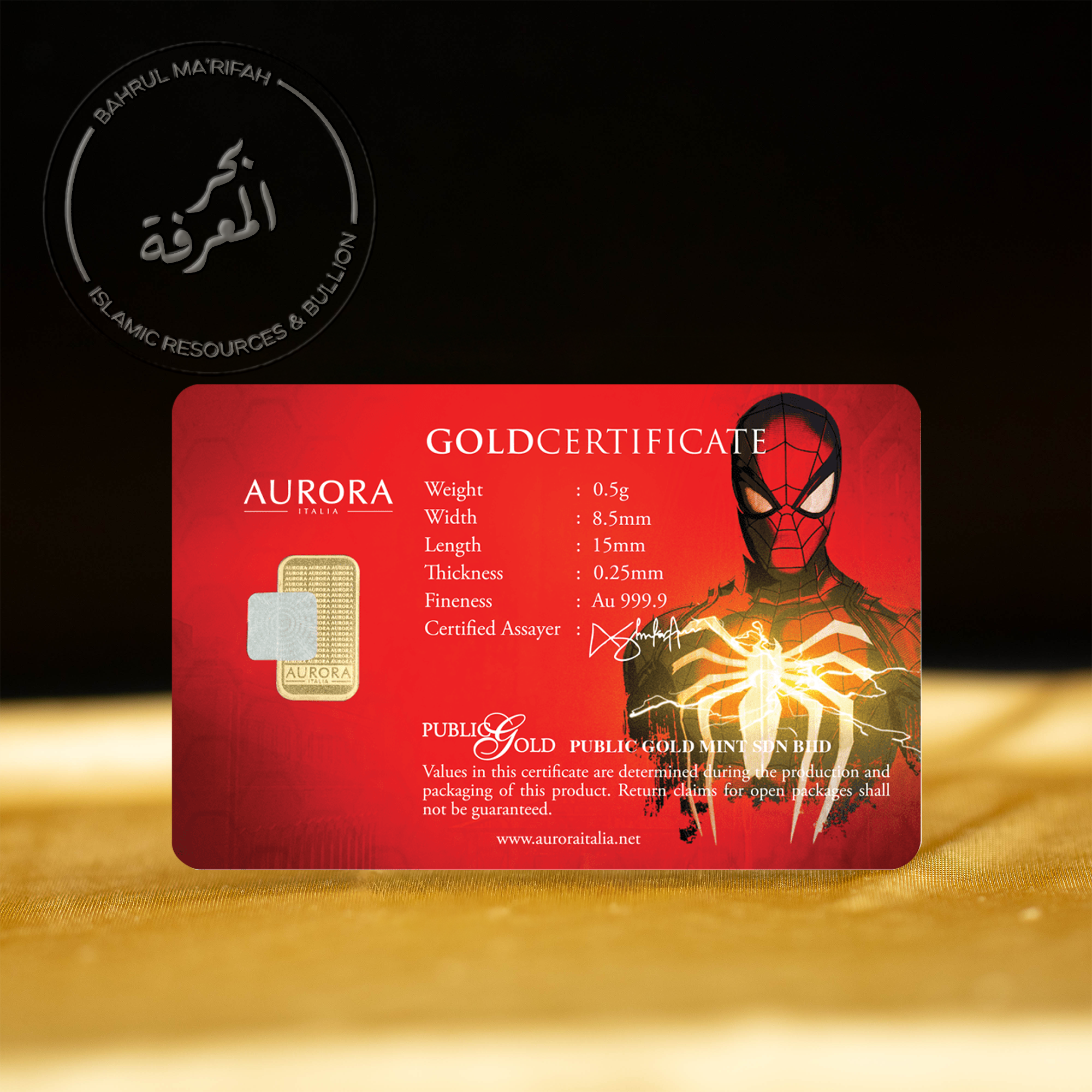 0.5 gram PG Aurora Italia - Spiderman